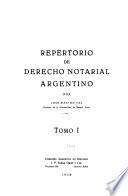 Repertorio de derecho notarial argentino