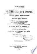 Repertorio de la jurisprudencia civil española o compilación completa, metódica y ordenada por órden alfabético de las diversas reglas de jurisprudencia sentadas por el tribunal supremo de justicia: Apéndices 1-4, 1867-1874
