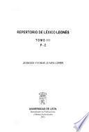 Repertorio de léxico leonés: P-Z