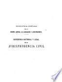 Repertorio doctrinal y legal por orden alfabético de la jurisprudencia civil española