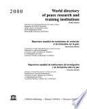 Repertorio Mundial de Instituciones de Investigación Y de Formación Sobre la Paz