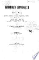 Repertorium hymnologicum