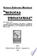 Réplicas proletarias ...