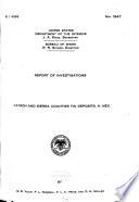 Report of Investigations