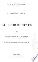 Report of the Auditor of State and Register of the State Land Office