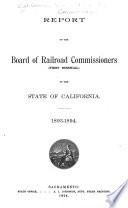 Report of the Board of Railroad Commissioners ... of the State of California