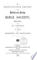 Report of the British and Foreign Bible Society