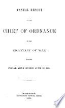 Report of the Chief of Ordnance