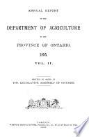 Report of the Commissioner of Agriculture and Arts