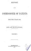 Report of the Commissioner of Patents