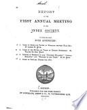 Report of the First-second Annual Meeting of the Index Society ...