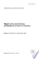 Report of the Joint Meeting on Conditions of Work of Teachers