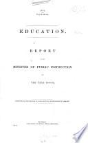 Report of the Minister of Public Instruction for the Year