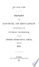 Report of the Minister ... Upon the Condition of Public Schools