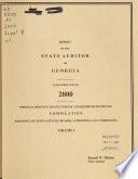 Report of the State Auditor of Georgia