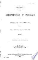 Report of the Superintendent of Insurance for Canada