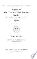 Report of the Twenty-first Session, Norden