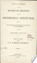 Report of the U. S. National Museum