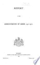 Report on the Administration of the Province of Assam