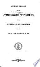 Report on the Conditions of the Sea Fisheries of the South Coast of New England