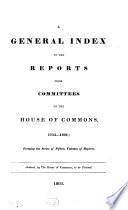 Reports from Committees of the House of Commons