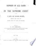 Reports of All Cases Decided in the Supreme Court