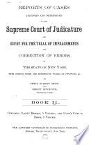 Reports of Cases Adjudged and Determined in the Supreme Court of Judicature and Court for the Trial of Impeachments and Correction of Errors of the State of New York