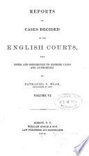 Reports of Cases Decided by the English Courts [1870-1883]