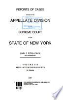 Reports of cases decided in the Appellate Division of the Supreme Court of the state of New York