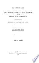 Reports of Cases Determined in the District Courts of Appeal of the State of California