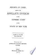 Reports of Cases Heard and Determined in the Appellate Division of the Supreme Court of the State of New York