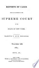 Reports of Cases Heard and Determined in the Supreme Court of the State of New York