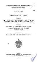 Reports of Cases Under the Workmen's Compensation Act