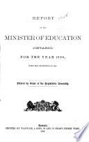 Reports of the Minister of Education
