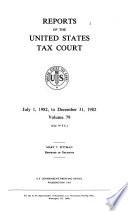 Reports of the Tax Court of the United States