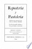 Repostería y pastelería