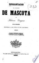 Representacion del vecindario de Mascota al soberano Congreso de la Nacion, contra el artículo 15 del proyecto de constitucion