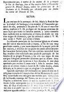 Representacion que, á nombre de los vecinos de la parroquia de Sar de Santiago, hizo al Rey ... M. F., contra las pretensiones de la Academia de S. Fernando, que solicitaba para sus fondos las rentas del Priorato de Sar