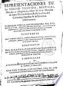Representaciones... Morales y Alegóricas sobre las siete Moradas de Santa Teresa...