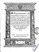 Reprouacion de las supersticiones y hechizerias. Libro ... El qual compuso el Reuerendo Maestro Ciruelo ... Ahora nueuamente corregido y emendado, con algunos apuntamientos desta senal