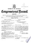 Republic of the Philippines Congressional Record