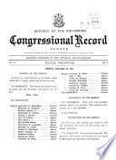 Republic of the Philippines Congressional Record