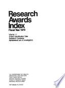 Research Awards Index