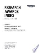 Research Awards Index