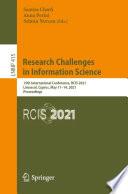 Research Challenges in Information Science