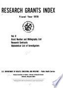 Research Grants Index