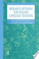 Research Methods for English Language Teachers
