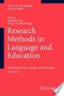 Research Methods in Language and Education