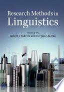 Research Methods in Linguistics