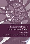 Research Methods in Sign Language Studies